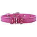 Unconditional Love Bow-dacious Crystal Dog CollarBright Pink Size 14 UN797174